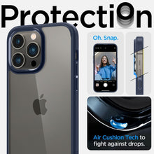 Заредете изображение във визуализатора на галерията – Spigen ultra hybrid гръб за iphone 14 pro navy blue - TopMag
