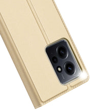 Заредете изображение във визуализатора на галерията – Dux Ducis Skin Pro Case For Xiaomi Redmi Note 12 Cover Flip Card Wallet Stand Gold
