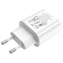 Заредете изображение във визуализатора на галерията – Hoco charger type c power delivery pd25w jetta n22 white - TopMag
