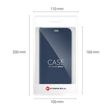 Заредете изображение във визуализатора на галерията – Forcell Luna carbon калъф тип книга -  xiaomi redmi note 10 5g / poco m3 pro / poco m3 pro 5g blue
