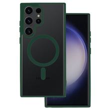 Заредете изображение във визуализатора на галерията – Acrylic Color Magsafe Case for Samsung Galaxy S24 Ultra green
