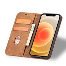 Заредете изображение във визуализатора на галерията – Magnet Fancy Case for Samsung Galaxy A23 5G cover with flip wallet stand brown
