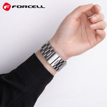 Заредете изображение във визуализатора на галерията – FORCELL F-DESIGN FA10 strap for Apple Watch 38/40/41mm silver
