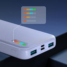 Заредете изображение във визуализатора на галерията – Joyroom powerbank 20000mAh Dazzling Series 22.5W white (QP195)
