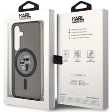 Заредете изображение във визуализатора на галерията – Karl Lagerfeld IML Karl&amp;Choupette MagSafe case for Samsung Galaxy S24 - black
