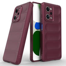 Заредете изображение във визуализатора на галерията – Magic Shield Case Cover for Xiaomi Redmi Note 12 Pro / Poco X5 Pro 5G Flexible Armor Cover Burgundy
