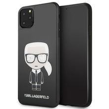 Заредете изображение във визуализатора на галерията – Karl Lagerfeld KLHCN65DLFKBK iPhone 11 Pro Max czarny/black hard case Iconic Karl Glitter
