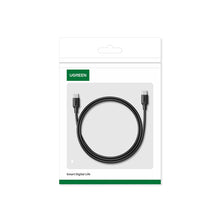 Заредете изображение във визуализатора на галерията – Ugreen US562 USB-C to USB-C PD Fast Charging Cable 1.5m Black
