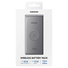 Заредете изображение във визуализатора на галерията – Samsung Powerbank 10000 mAh with wireless charging function gray (EB-U3300XJEGEU)
