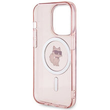 Заредете изображение във визуализатора на галерията – Karl Lagerfeld IML Choupette MagSafe case for iPhone 15 Pro - pink
