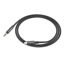 Заредете изображение във визуализатора на галерията – HOCO cable AUX Audio Jack 3,5mm to Lightninng 8-pin UPA19 1m black
