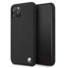 Заредете изображение във визуализатора на галерията – Etui hardcase BMW BMHCN58SILBK iPhone 11 Pro czarny/black Silicone

