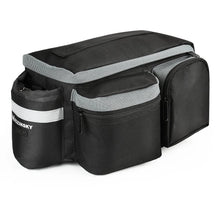 Заредете изображение във визуализатора на галерията – Wozinsky bike carrier bag with shoulder strap 6l black (WBB3BK)
