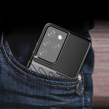 Заредете изображение във визуализатора на галерията – Thunder Case case for Samsung Galaxy S23 Ultra silicone armor case black
