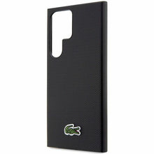 Заредете изображение във визуализатора на галерията – Original Pouch LACOSTE hardcase Iconic Petit Pique MagSafe LCHMS24LPVCK for Samsung Galaxy S24 Ultra Black
