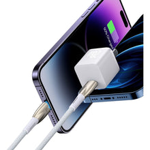 Заредете изображение във визуализатора на галерията – Baseus Glimmer Series cable with fast charging USB-C - Lightning 480Mb/s PD 20W 2m white
