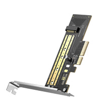 Заредете изображение във визуализатора на галерията – Ugreen expansion card disk adapter M.2 NVMe SATA (M, M+B key) PCIe 3.0 x4 32Gbps (CM302)
