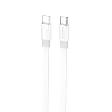 Заредете изображение във визуализатора на галерията – Borofone Cable BX89 Union - Type C to Type C - PD 60W 1 metre white-grey
