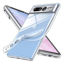 Заредете изображение във визуализатора на галерията – Ultra Clear 0.5mm case for Google Pixel 7 gel back cover transparent back
