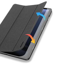 Заредете изображение във визуализатора на галерията – Dux Ducis Domo eco-leather case with stand for Samsung Tab S9 FE+ - black
