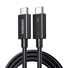 Заредете изображение във визуализатора на галерията – Ugreen cable cable USB C (male) - USB C (male) Thunderbolt 4 100W / 8K 60Hz / 40Gb/s 0.8m black (US501)
