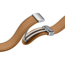 Заредете изображение във визуализатора на галерията – D-Buckle eco-leather strap for Samsung Galaxy Watch 6 / Samsung Galaxy Watch 6 Classic - brown
