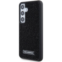 Заредете изображение във визуализатора на галерията – Karl Lagerfeld Rhinestone Metal Logo case for Samsung Galaxy S24 - black
