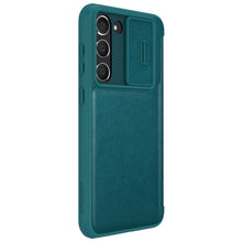Заредете изображение във визуализатора на галерията – Nillkin Qin Leather Pro Case Case for Samsung Galaxy S23 Flip Cover Camera Cover Green
