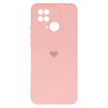 Заредете изображение във визуализатора на галерията – Vennus Silicone Heart Case for Xiaomi Redmi 10C design 1 pink
