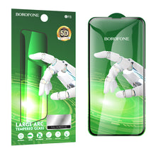 Заредете изображение във визуализатора на галерията – Borofone Tempered glass BF8 Diamond Armor Full Screen 5D Large Arc for Iphone 14/13/13 Pro
