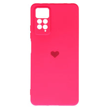 Заредете изображение във визуализатора на галерията – Vennus Silicone Heart Case for Xiaomi Redmi Note 11 Pro/Note 11 Pro 5G design 1 fuchsia
