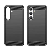 Заредете изображение във визуализатора на галерията – Carbon Case for Samsung Galaxy S24 Flexible Silicone Carbon Cover - Black
