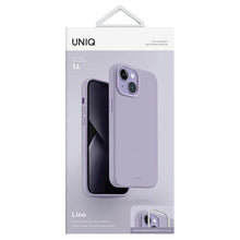 Заредете изображение във визуализатора на галерията – Uniq case Lino iPhone 14 6.1" lilac/lilac lavender
