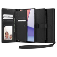 Заредете изображение във визуализатора на галерията – Spigen WALLET "S" PLUS GALAXY S23 ULTRA BLACK
