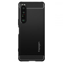 Заредете изображение във визуализатора на галерията – Spigen rugged armor case for sony xperia 1 iv matte black - TopMag

