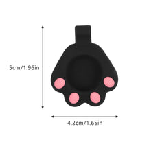 Заредете изображение във визуализатора на галерията – Cat Paw AirTag Case Silicone Case Keychain Pendant for AirTag black
