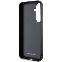 Заредете изображение във визуализатора на галерията – Original Case - hardcase Leather Curved Stitches MEHCS24M23RBCSK for Samsung Galaxy S24 Plus Black
