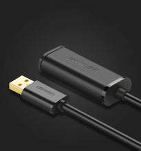 Заредете изображение във визуализатора на галерията – Ugreen active extension cable USB-A (male) - USB-A (female) USB 2.0 480Mb/s 20m black (US121)
