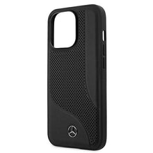 Заредете изображение във визуализатора на галерията – Mercedes MEHCP13LCDOBK iPhone 13 Pro / 13 6,1" czarny/black hardcase Leather Perforated Area
