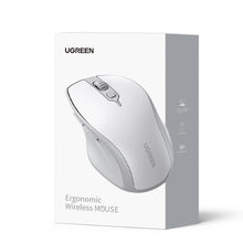 Заредете изображение във визуализатора на галерията – Ugreen MU101 ergonomic wireless mouse Bluetooth / 2.4 GHz - white
