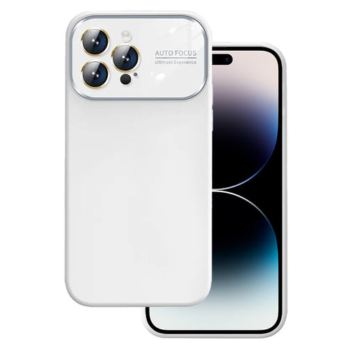 Soft Silicone Lens Case for Iphone 11 white