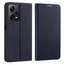 Заредете изображение във визуализатора на галерията – Dux Ducis Skin X2 Case for Xiaomi Redmi Note 12 Flip Wallet Stand Blue
