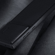 Заредете изображение във визуализатора на галерията – Nillkin Synthetic Fiber S Case for Samsung Galaxy S23 Ultra cover camera cover black
