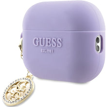 Заредете изображение във визуализатора на галерията – Original Case GUESS 3D Rubber 4G Diamond Charm GUAP23DSLGHDU for Airpods Pro 2 cover purple
