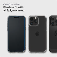 Заредете изображение във визуализатора на галерията – TEMPERED Spigen ALM GLASS FC 2-PACK IPHONE 15 PRO BLACK
