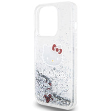 Заредете изображение във визуализатора на галерията – Original Case HELLO KITTY hardcase Liquid Glitter Charms
 Kitty Head HKHCP15LLIKHET for Iphone 15 Pro silver
