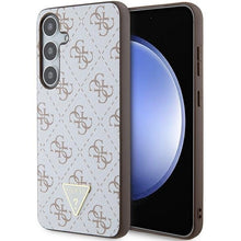 Заредете изображение във визуализатора на галерията – Guess 4G Triangle case for Samsung Galaxy S24+ - white
