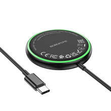 Заредете изображение във визуализатора на галерията – Borofone Wireless induction charger BQ27 Pole magnetic 15W black
