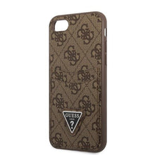 Заредете изображение във визуализатора на галерията – Guess GUHCI8P4TPW iPhone 7/8 SE 2020 / SE 2022 hardcase brown/brown hardcase 4G Triangle Logo Cardslot
