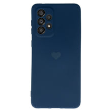 Заредете изображение във визуализатора на галерията – Vennus Silicone Heart Case for Samsung Galaxy A53 5G design 1 navy
